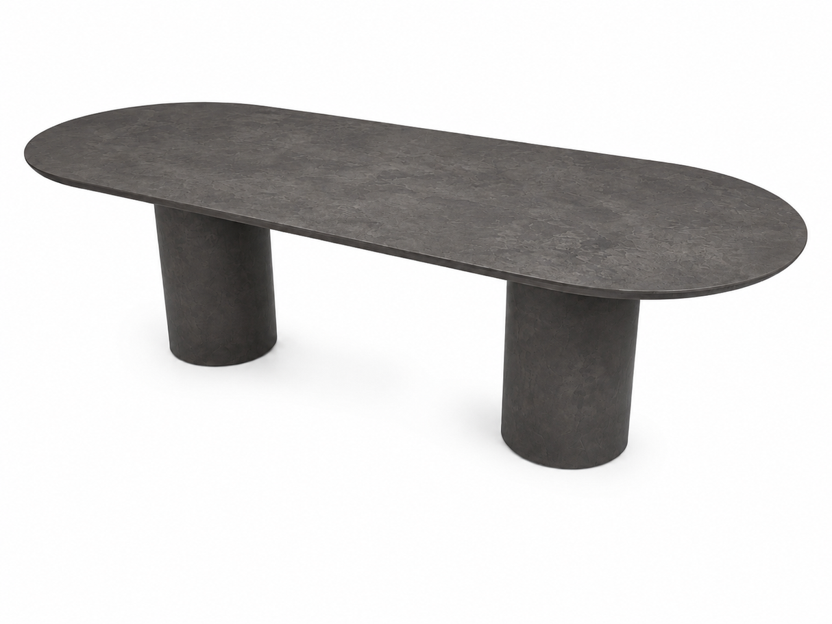 Table Java Dark charcoal en fibrociment 87 po par Atoll