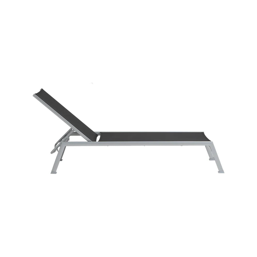 Chaise Longue Ratana Collection Lucca Noir