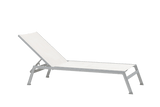 Chaise Longue Ratana Collection Lucca Blanche