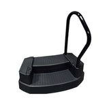 Marche pour spa Step-In-Spa avec rampe et éclairage LED – Noir