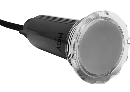 MOOV Mini LED Blanc 1,5" – 100 pieds de câble – Lumière LED pour piscine creusé