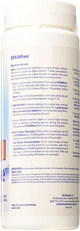 Stain Free – Éliminateur de taches métalliques pour piscine (793 g) | Traitement acide citrique
