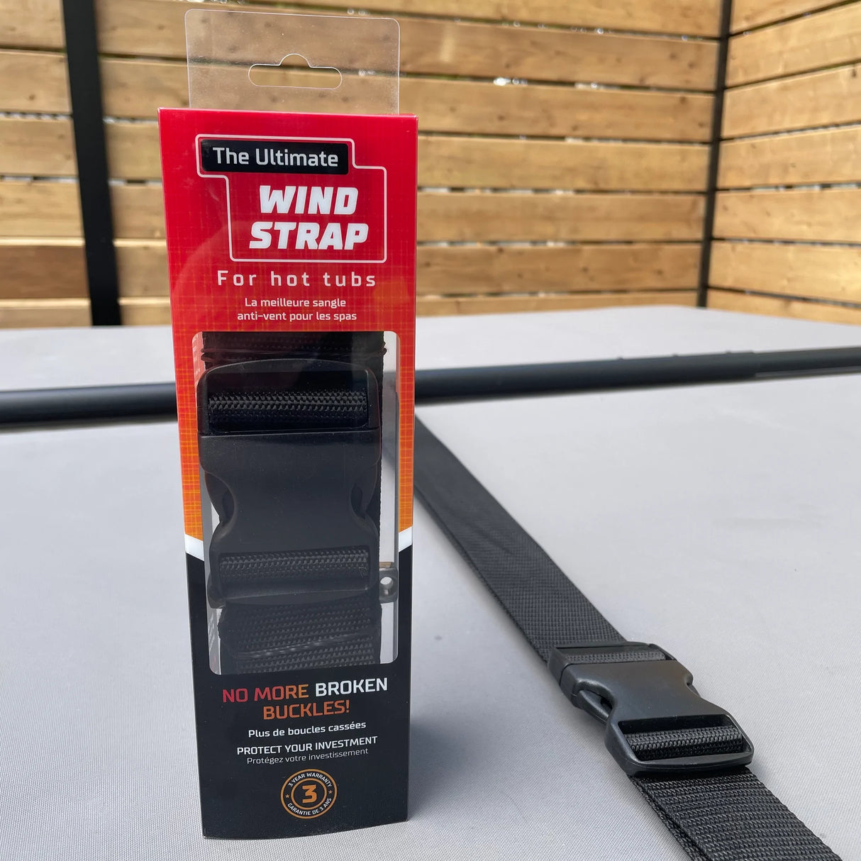 The Ultimate Wind Strap / L'ultime Courroie pour couvercle de spa
