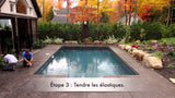 Système d’élastiques pour fermeture de piscine