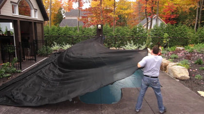 Toile Hivernale Premium pour Piscine fait au Québec